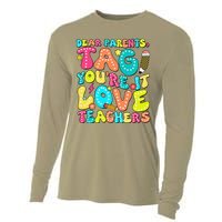 Dear Parents Tag YouRe It Love Teachers Last Day Of School Cooling Performance Long Sleeve Crew