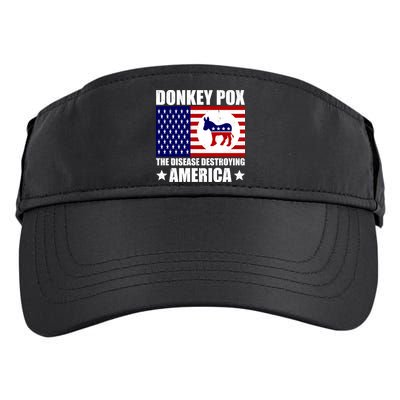 Donkey Pox The Disease Destroying America Vintage USA Funny Adult Drive Performance Visor