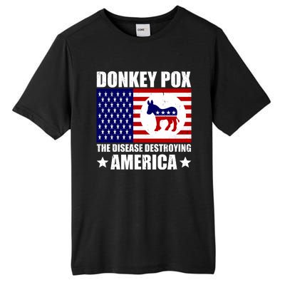 Donkey Pox The Disease Destroying America Vintage USA Funny Tall Fusion ChromaSoft Performance T-Shirt