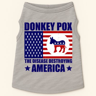 Donkey Pox The Disease Destroying America Vintage USA Funny Doggie Tank