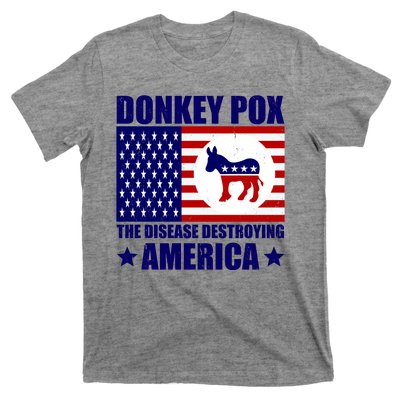 Donkey Pox The Disease Destroying America Vintage USA Funny T-Shirt