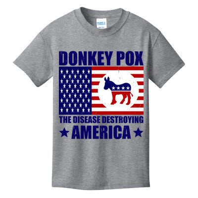 Donkey Pox The Disease Destroying America Vintage USA Funny Kids T-Shirt
