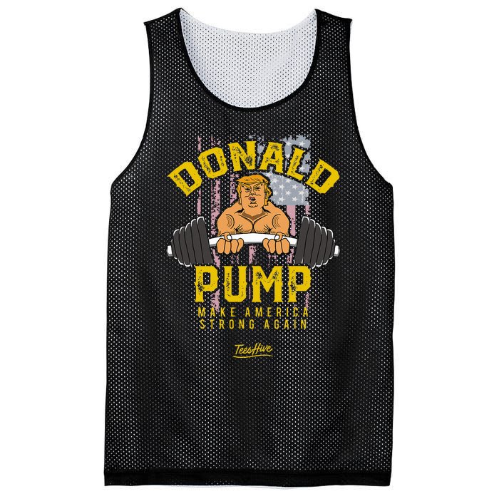 Donald Pump Trump Gym Trump Workout Trump Mesh Reversible Basketball Jersey Tank