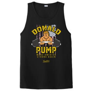 Donald Pump Trump Gym Trump Workout Trump PosiCharge Competitor Tank