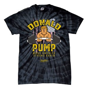 Donald Pump Trump Gym Trump Workout Trump Tie-Dye T-Shirt