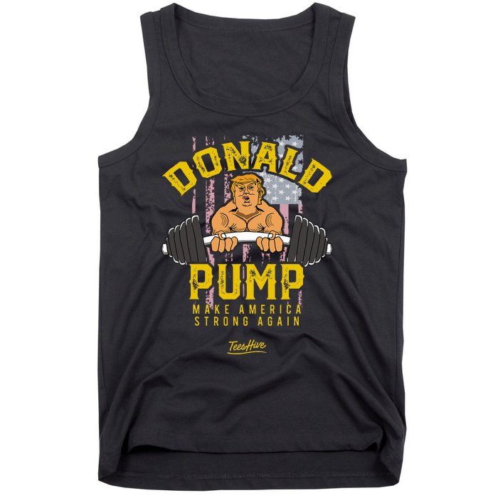 Donald Pump Trump Gym Trump Workout Trump Tank Top