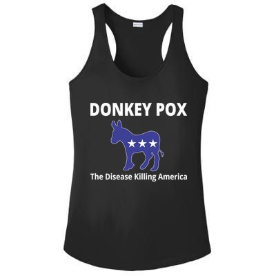 Donkey Pox The Disease Killing America Ladies PosiCharge Competitor Racerback Tank