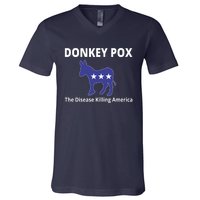 Donkey Pox The Disease Killing America V-Neck T-Shirt