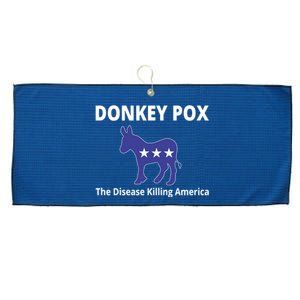 Donkey Pox The Disease Killing America Large Microfiber Waffle Golf Towel