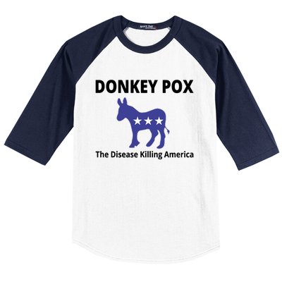 Donkey Pox The Disease Killing America Baseball Sleeve Shirt