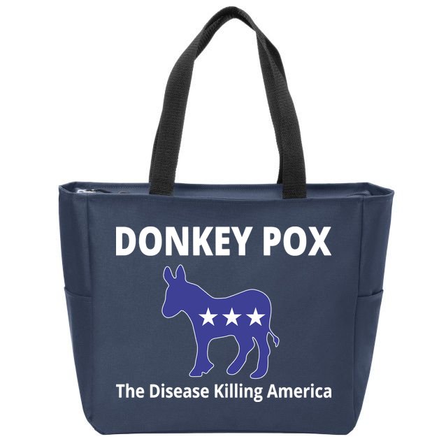Donkey Pox The Disease Killing America Zip Tote Bag