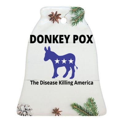 Donkey Pox The Disease Killing America Ceramic Bell Ornament