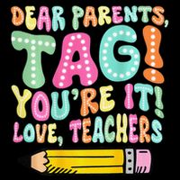 Dear Parents Tag YouRe It Love Teachers 2 Sided Doggie Tank