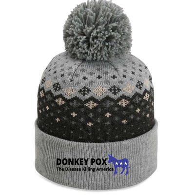 Donkey Pox The Disease Killing America Funny The Baniff Cuffed Pom Beanie