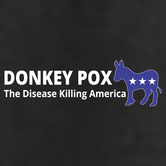 Donkey Pox The Disease Killing America Funny 7 Panel Mesh Trucker Snapback Hat