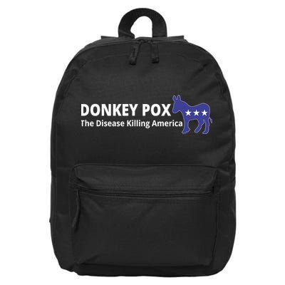 Donkey Pox The Disease Killing America Funny 16 in Basic Backpack