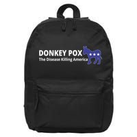 Donkey Pox The Disease Killing America Funny 16 in Basic Backpack