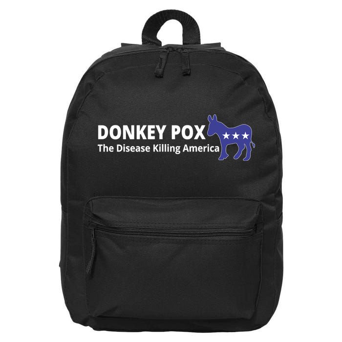 Donkey Pox The Disease Killing America Funny 16 in Basic Backpack