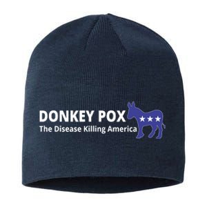 Donkey Pox The Disease Killing America Funny Sustainable Beanie