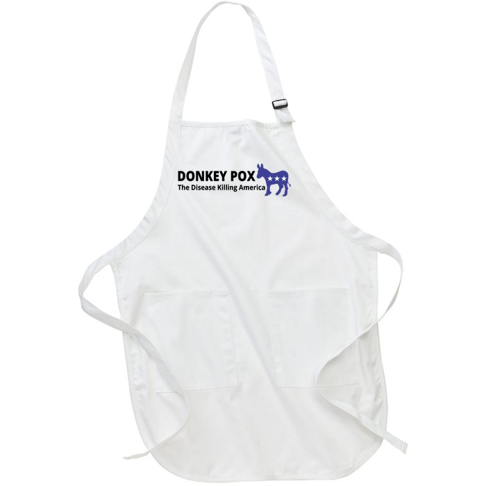 Donkey Pox The Disease Killing America Funny Full-Length Apron With Pockets