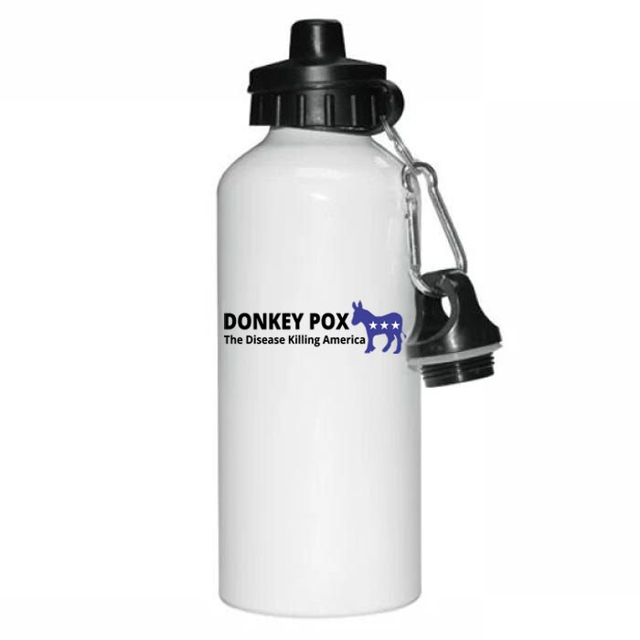 Donkey Pox The Disease Killing America Funny Aluminum Water Bottle