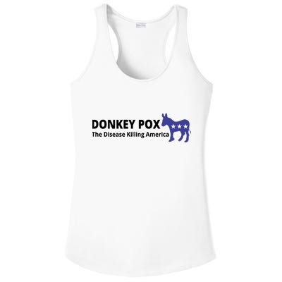 Donkey Pox The Disease Killing America Funny Ladies PosiCharge Competitor Racerback Tank