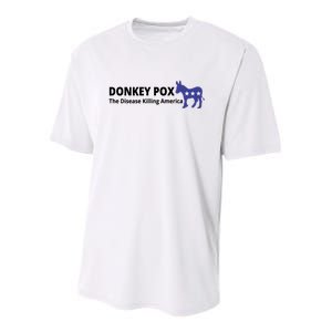 Donkey Pox The Disease Killing America Funny Youth Performance Sprint T-Shirt