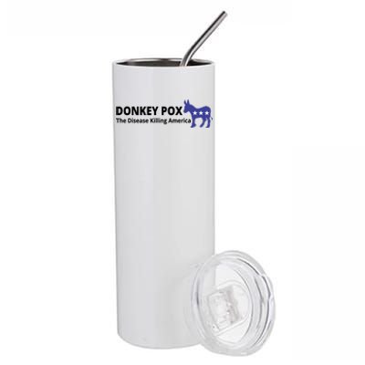 Donkey Pox The Disease Killing America Funny Stainless Steel Tumbler