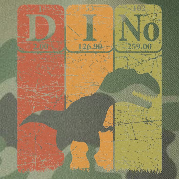 Dinosaur Periodic Table Elements T Rex Dino Paleontologist Legacy Tie Dye Trucker Hat