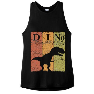 Dinosaur Periodic Table Elements T Rex Dino Paleontologist Ladies PosiCharge Tri-Blend Wicking Tank
