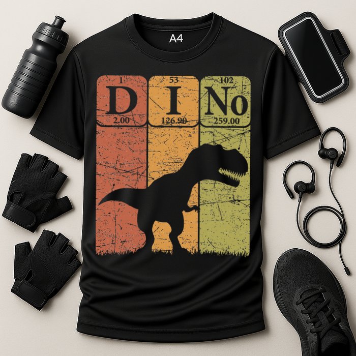 Dinosaur Periodic Table Elements T Rex Dino Paleontologist Performance Shirt