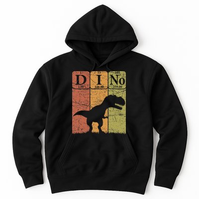 Dinosaur Periodic Table Elements T Rex Dino Paleontologist Hoodie