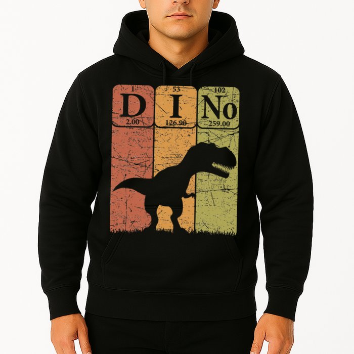 Dinosaur Periodic Table Elements T Rex Dino Paleontologist Hoodie