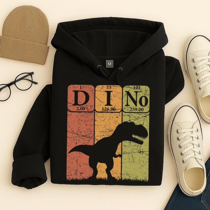 Dinosaur Periodic Table Elements T Rex Dino Paleontologist Hoodie
