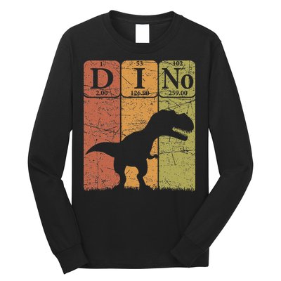 Dinosaur Periodic Table Elements T Rex Dino Paleontologist Long Sleeve Shirt