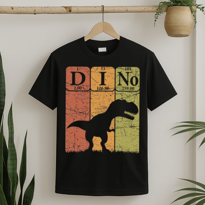 Dinosaur Periodic Table Elements T Rex Dino Paleontologist T-Shirt