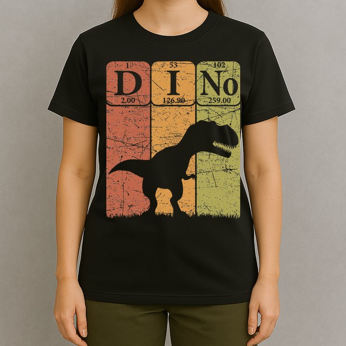 Dinosaur Periodic Table Elements T Rex Dino Paleontologist T-Shirt