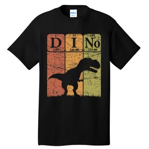 Dinosaur Periodic Table Elements T Rex Dino Paleontologist Tall T-Shirt