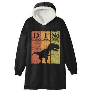 Dinosaur Periodic Table Elements T Rex Dino Paleontologist Hooded Wearable Blanket