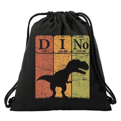 Dinosaur Periodic Table Elements T Rex Dino Paleontologist Drawstring Bag