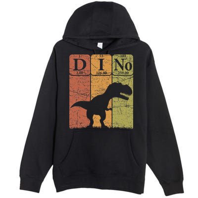 Dinosaur Periodic Table Elements T Rex Dino Paleontologist Premium Pullover Hoodie