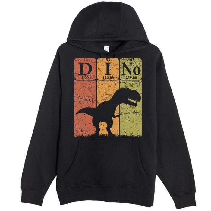 Dinosaur Periodic Table Elements T Rex Dino Paleontologist Premium Pullover Hoodie