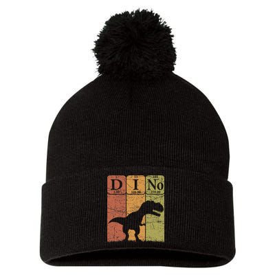 Dinosaur Periodic Table Elements T Rex Dino Paleontologist Pom Pom 12in Knit Beanie