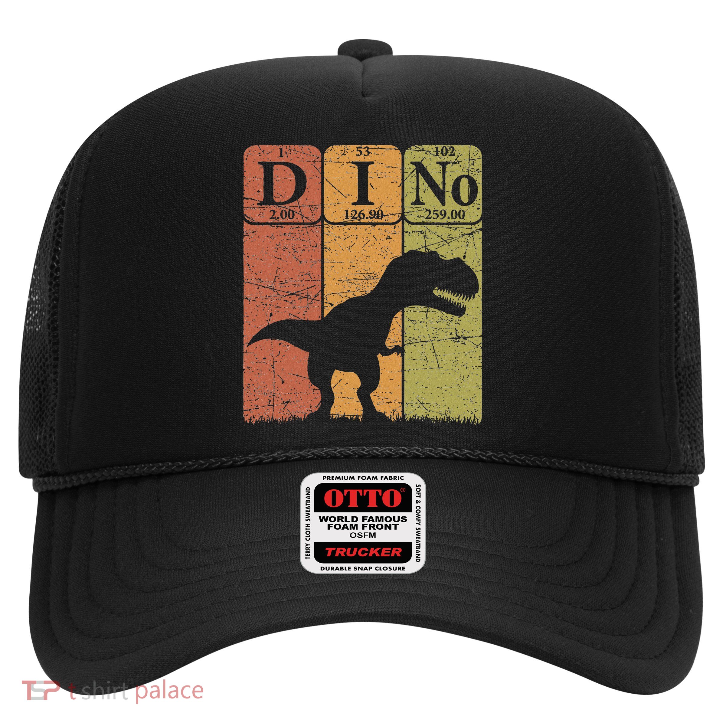 Dinosaur Periodic Table Elements T Rex Dino Paleontologist Trucker Hat