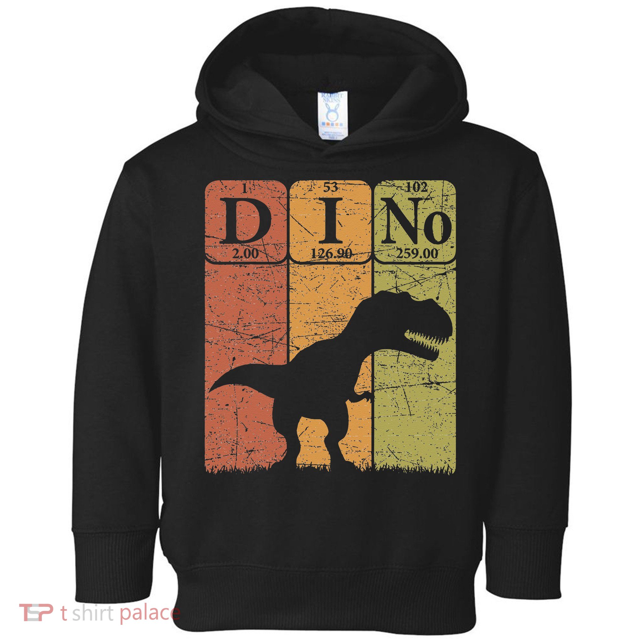 Dinosaur Periodic Table Elements T Rex Dino Paleontologist Toddler Hoodie