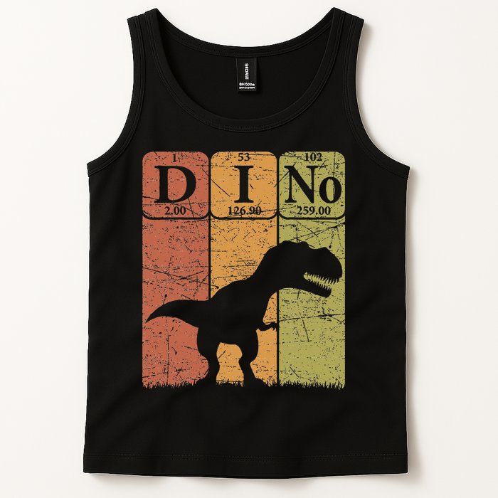 Dinosaur Periodic Table Elements T Rex Dino Paleontologist Tank Top