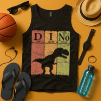 Dinosaur Periodic Table Elements T Rex Dino Paleontologist Tank Top