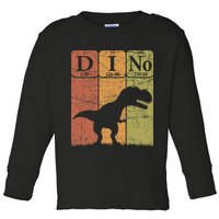 Dinosaur Periodic Table Elements T Rex Dino Paleontologist Toddler Long Sleeve Shirt