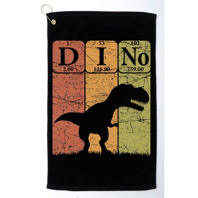 Dinosaur Periodic Table Elements T Rex Dino Paleontologist Golf Towel