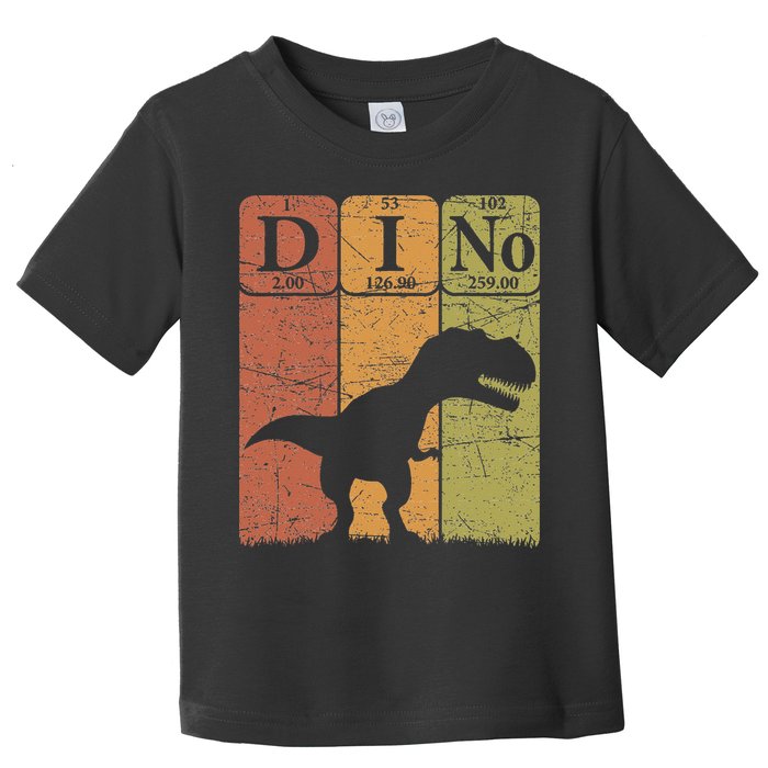 Dinosaur Periodic Table Elements T Rex Dino Paleontologist Toddler T-Shirt